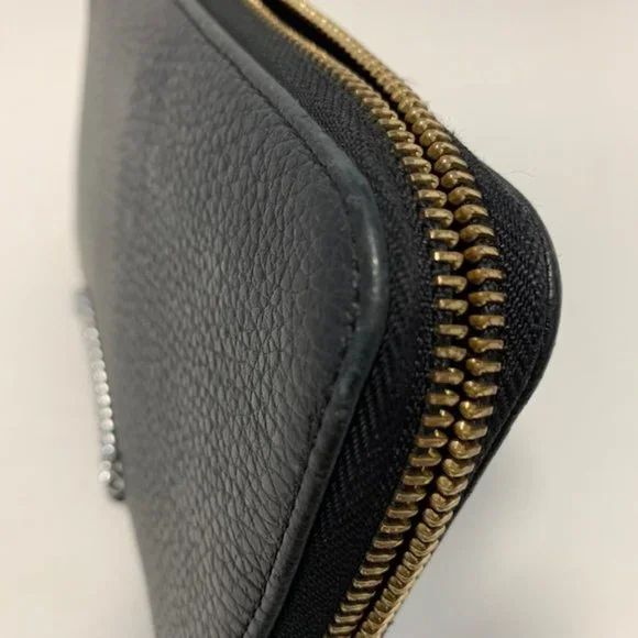 Furla Pebble Leather Zip Wallet Black - Picture 7 of 7